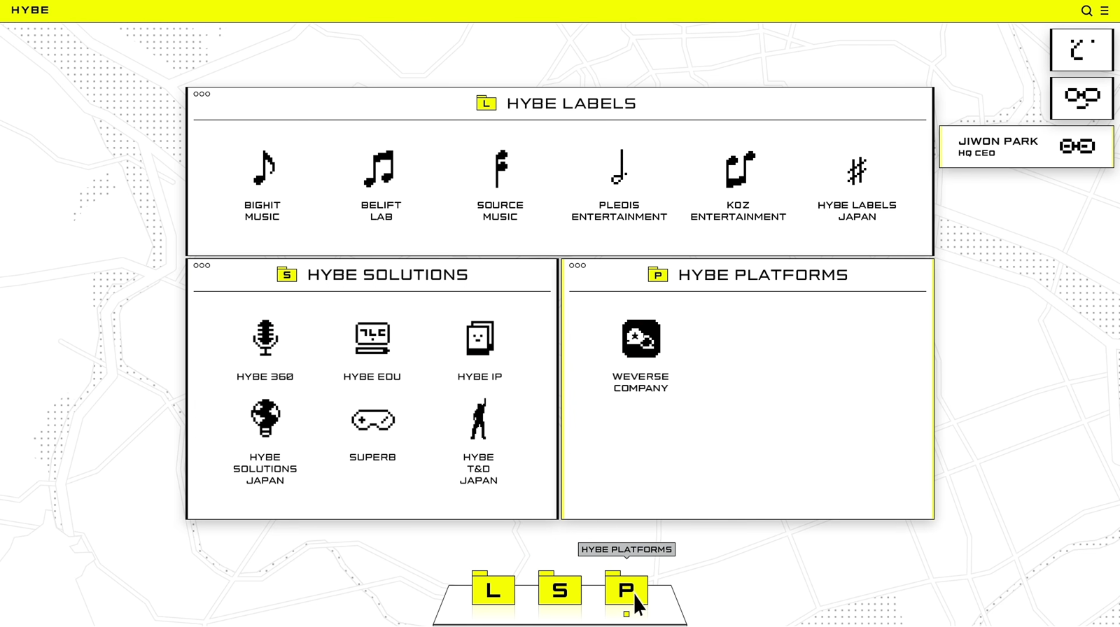 출처: HYBE 유튜브 채널, HYBE: NEW BRAND PRESENTATION (2021.03.) (#)